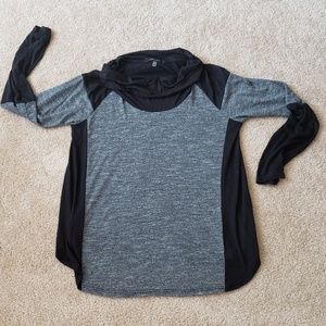 Laila Jayde lightweight Long sleeve cowel neck top